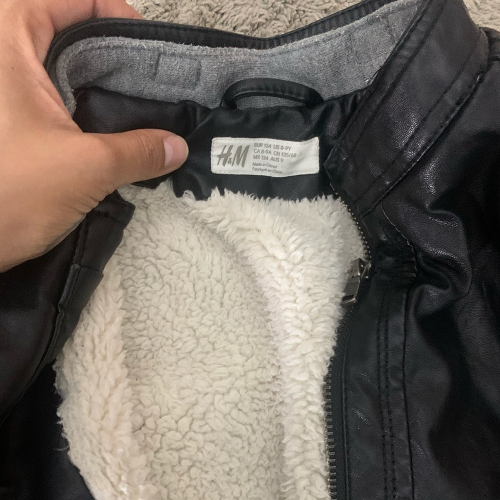 Boys age 8-9 pleather jacket from H & M ,